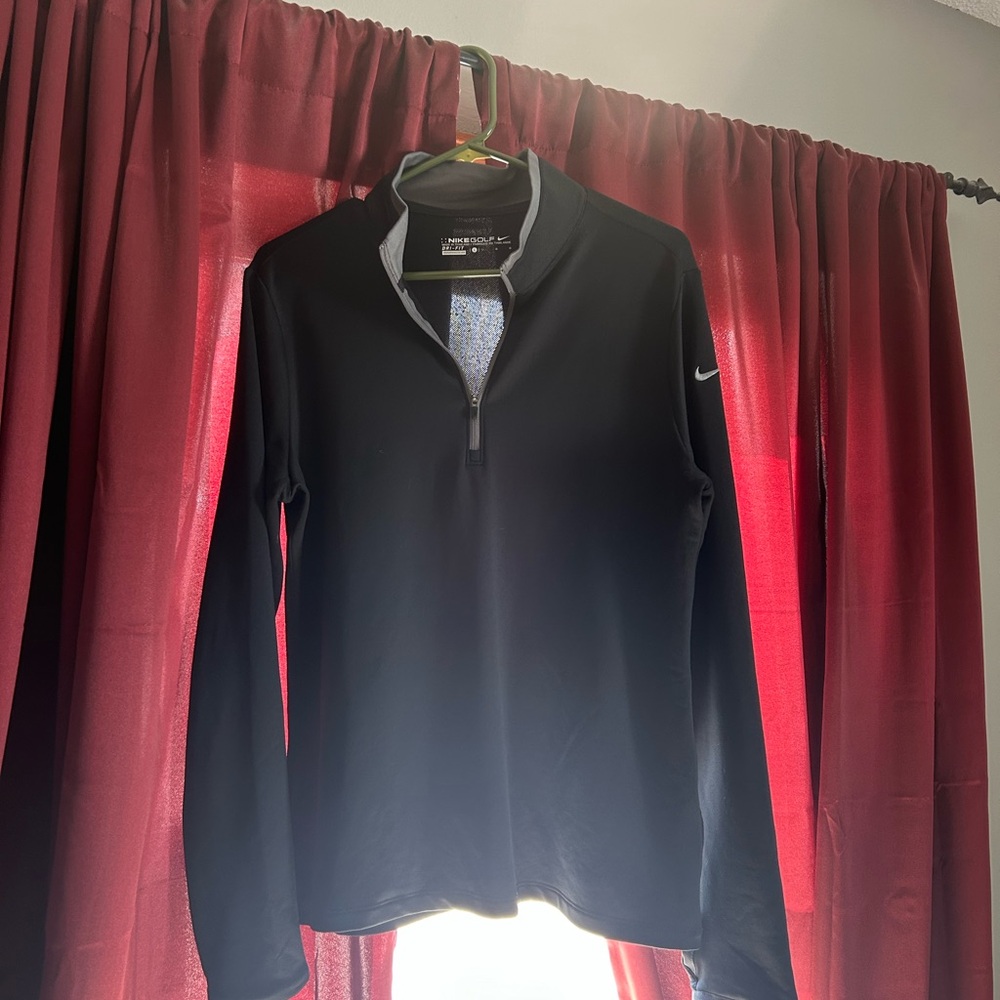 Nike Golf Black and Gray Dri-Fit Pullover
